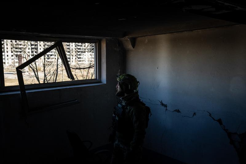 Soldat ucrainean pe frontul din Vuhledar, regiunea Donețk, Foto: AA/ABACA / Abaca Press / Profimedia