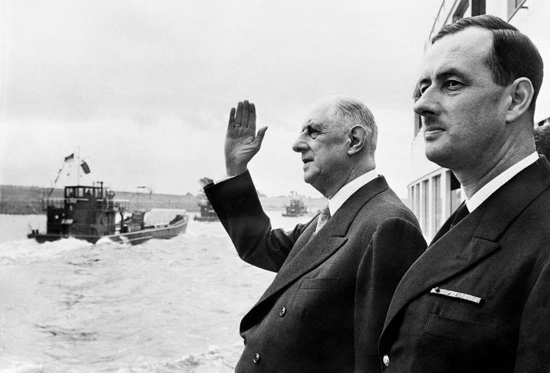 Pierre de Gaulle alaturi de tatal sau in 1962, cand acesta era presedinte al Frantei, Foto: AFP / AFP / Profimedia