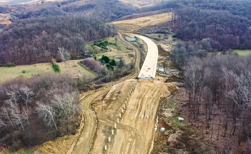 Centura Zalau in constructie - martie 2024, Foto: Captura YouTube / Asociatia Pro Infrastructura