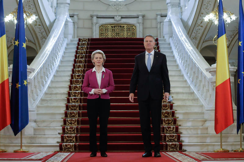 Klaus Iohannis și Ursula von der Leyen, Foto: Inquam Photos / George Călin