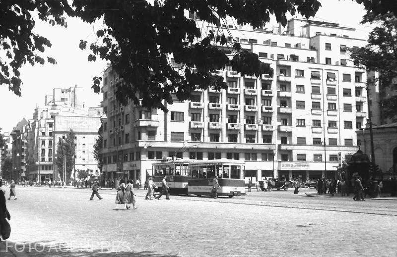 Imagine din București - zona bulevardului Nicolae Bălcescu (1953), Foto: AGERPRES FOTO/ARHIVA ISTORICA