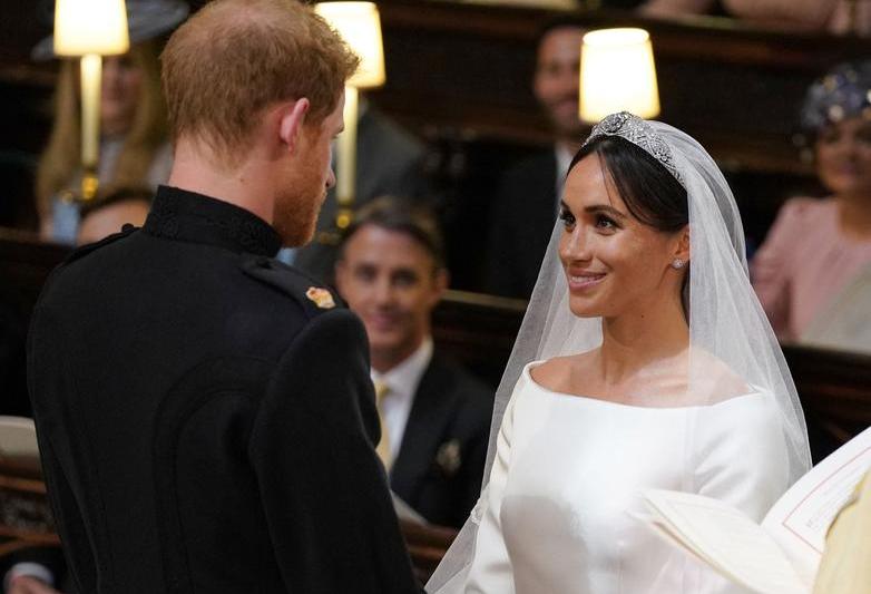 Meghan Markle si printul Harry la nunta lor din 2018, Foto: Dominic Lipinski / AFP / Profimedia