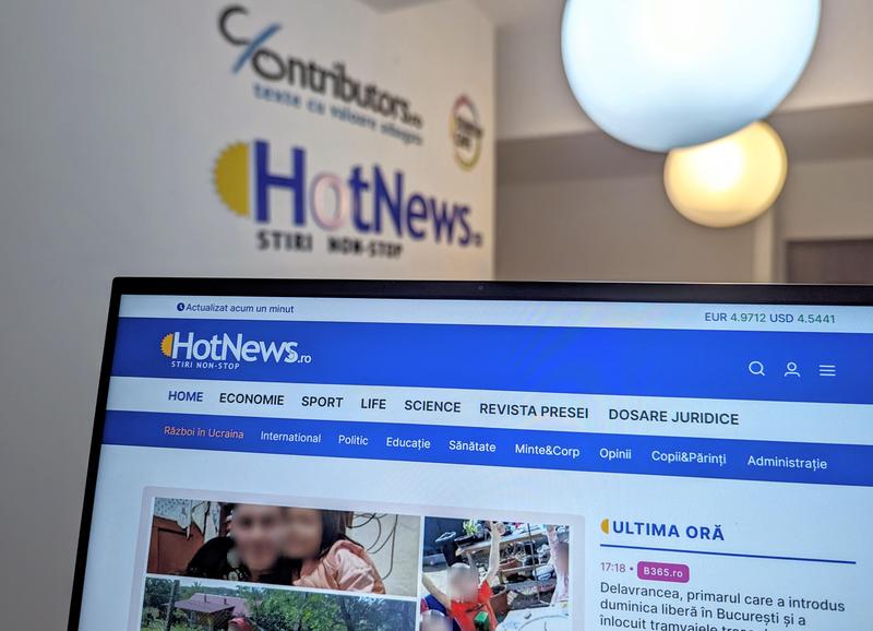 Site-ul HotNews.ro, Foto: HotNews.ro