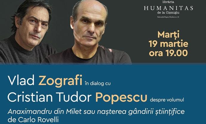 Vlad Zografi și Cristian Tudor Popescu, Foto: Humanitas