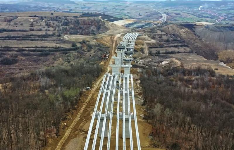 Șantierul autostrazii A3 de la Zimbor la Poarta Salajului, Foto: Captura YouTube / Asociatia Pro Infrastructura