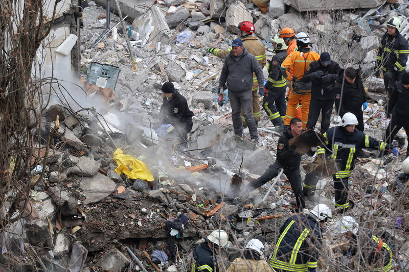 Clădire distrusă în urma unui atac rusesc cu dronă în Odesa, Foto: Nina Liashonok / Sipa Press / Profimedia