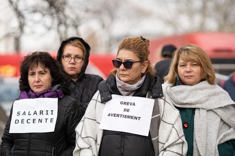 Grevă de avertisment la oficiul poștal 73 din București, Foto: Inquam Photos / Saul Pop