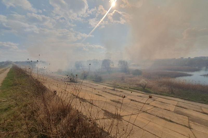 Incendiu Delta Văcărești 20 martie 2024, Foto: ISU Bucuresti-Ilfov