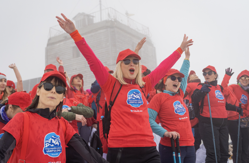 Prima expediție medicală pe Vârful Omu realizată de MedLife, Foto: MedLife