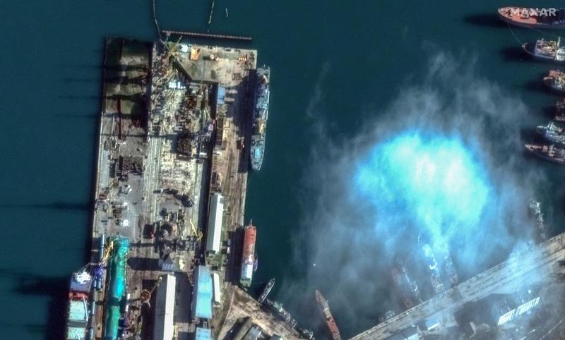 Portul Feodosia, din Crimeea ocupată , Foto: Handout / AFP / Profimedia