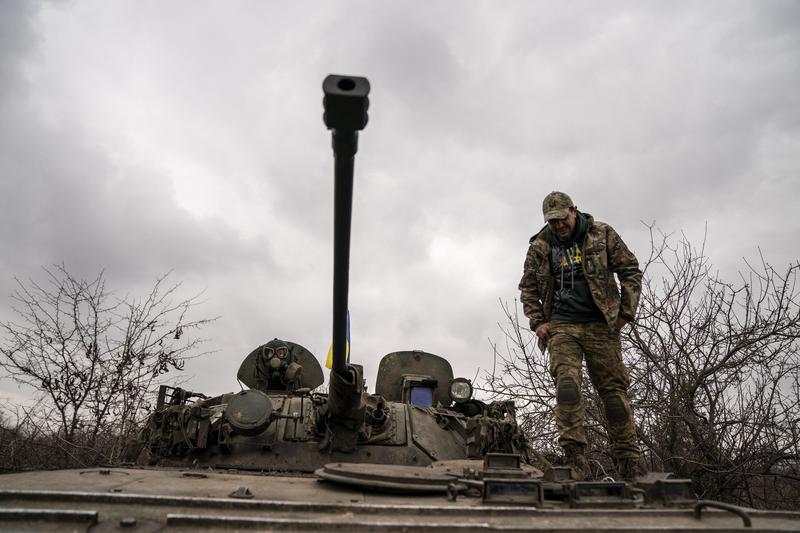 Soldați ucraineni cu un vehicul de luptă BWP în zona Lîman, regiunea Donețk, Foto: AA/ABACA / Abaca Press / Profimedia