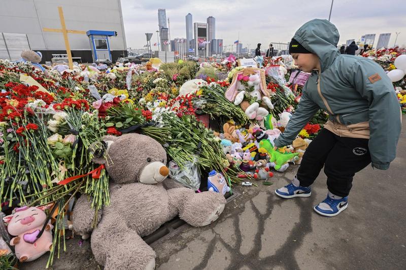 Flori si jucarii, omagiu la Crocus City Hall, Foto: Natalia KOLESNIKOVA / AFP / Profimedia