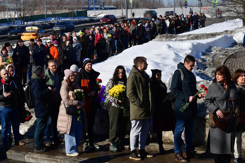 coada in fata cimitirului in care este ingropat Navalnii, Foto: Olga MALTSEVA / AFP / Profimedia