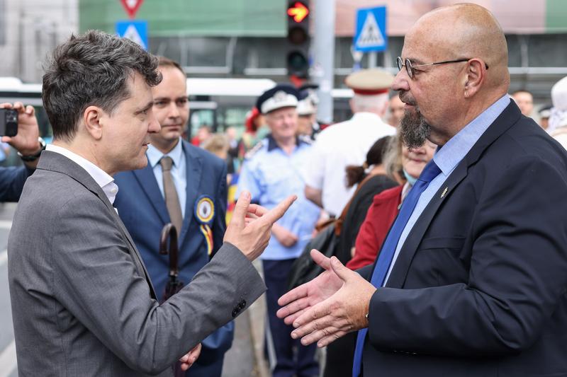 Nicușor Dan și Cristian Popescu Piedone, Foto: Inquam Photos - Sabin Cirstoveanu