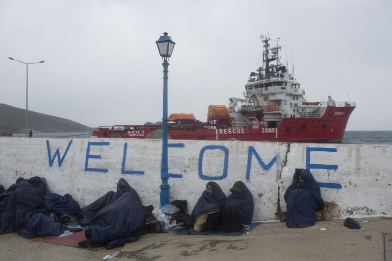 Migranti salvati de o nava a Pazei de Coasta a Greciei, Foto: Petros Giannakouris / AP / Profimedia