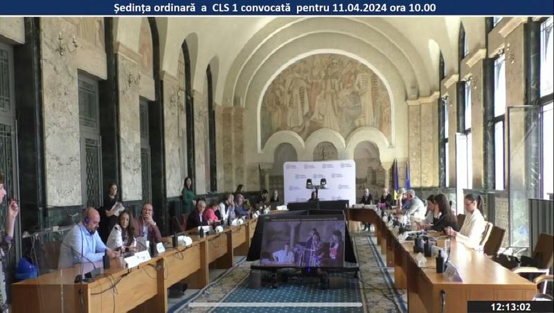 Ședință Consiliu Local Sector 1 - 11 aprilie 2024, Foto: captura foto