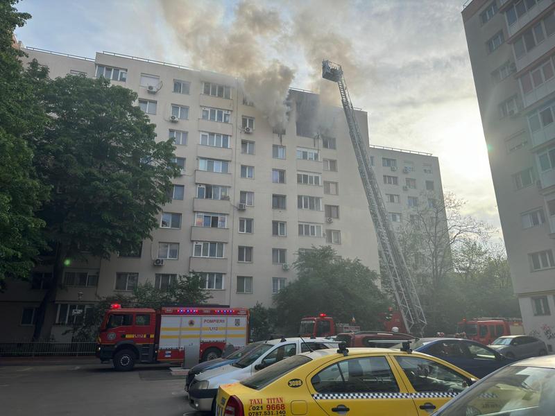 Incendiu în Sectorul 3 din București, Foto: ISU Bucuresti-Ilfov