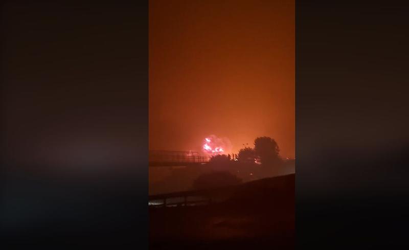 Incendiul din Chile folosit de televiziunea din Iran, Foto: Captură video