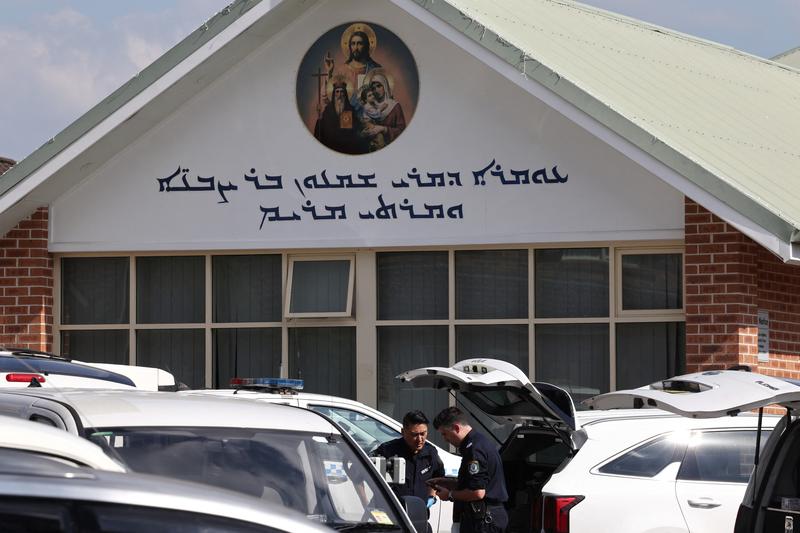 Biserica creștină asiriană din Sydney unde a avut loc un atac cu cuțitul, Foto: David GRAY / AFP / Profimedia