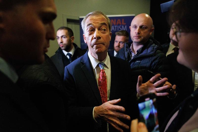 Nigel Farage, la conferința din Bruxelles, Foto: Simon Wohlfahrt/ AFP/ Profimedia