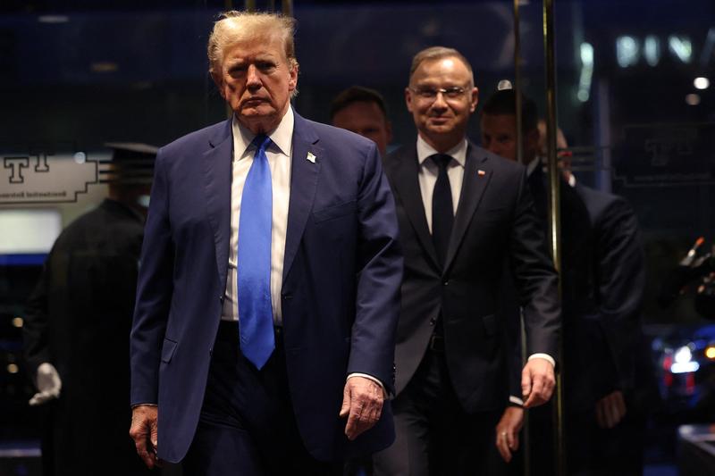 Donald Trump alaturi de Andrzej Duda la New York, Foto: Michael M. Santiago / Getty Images / Profimedia