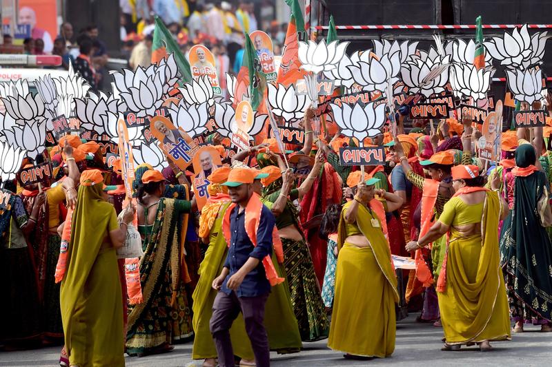 Campanie electorala în India , Foto: Sam PANTHAKY / AFP / Profimedia