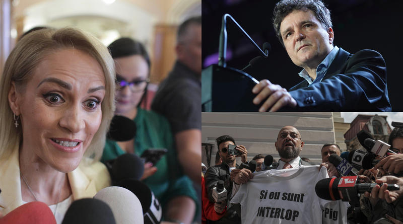 Gabriela Firea, Nicușor Dan și Cristian Popescu Piedone, Foto: Inquam Photos / Octav Ganea / Saul Pop