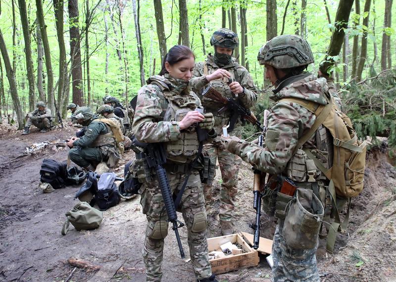 Brigada ucraineană Liut la exerciții militare în regiunea Zhytomyr, Foto: Volodymyr Tarasov/UKRINFO / Sipa Press / Profimedia