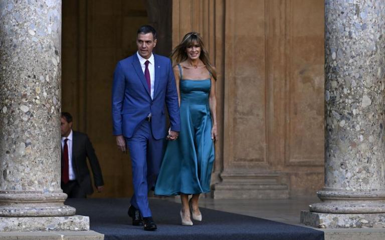 Premierul spaniol Pedro Sanchez și soția sa, Maria Begona Gomez, Foto: AA/ABACA / Abaca Press / Profimedia