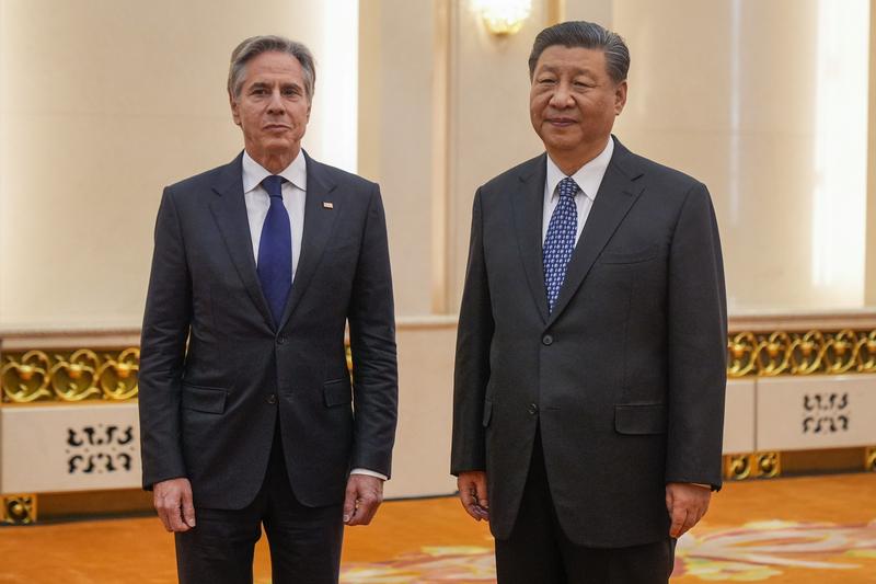 Antony Blinken, primit la Beijing de Xi Jinping , Foto: Mark Schiefelbein / AP / Profimedia