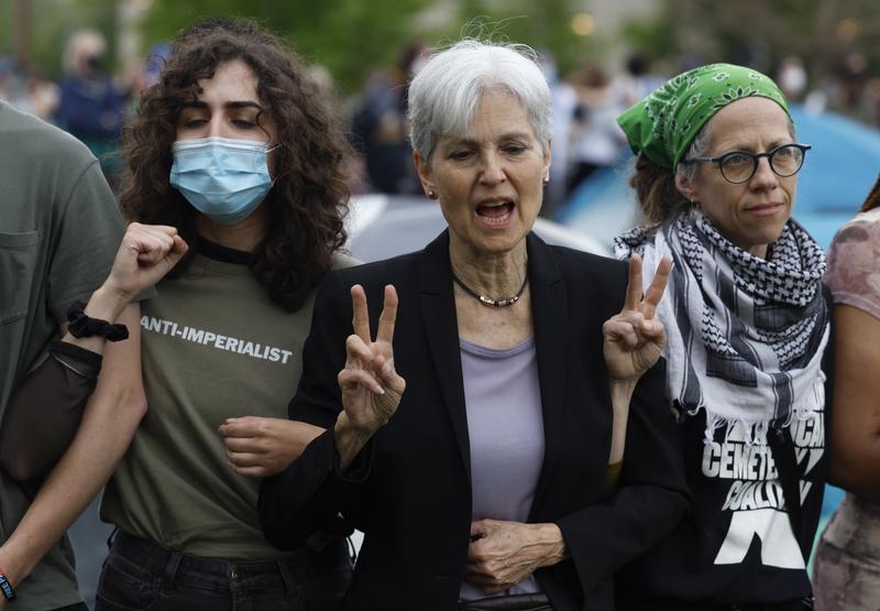Jill Stein, candidata la prezidentialele americane, la o manifestatie pro-palestiniana, Foto: Christine Tannous / AP / Profimedia