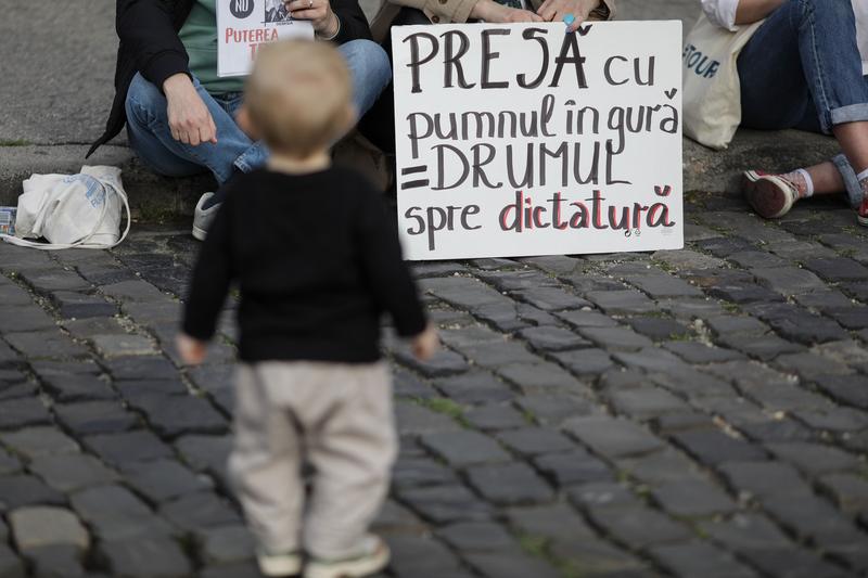 Manifestație pentru libertatea presei, Foto: Inquam Photos / Octav Ganea