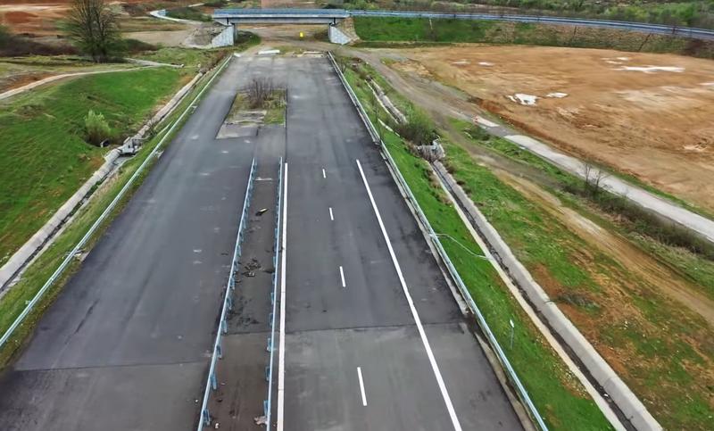 A1 Lugoj - Deva, finalul sectorului de la Margina, Foto: Captura YouTube / Asociatia Pro Infrastructura