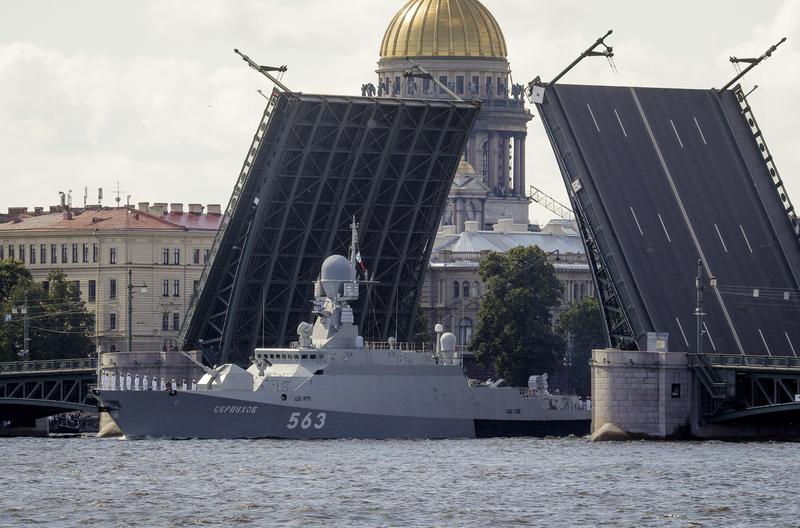 Nava Serpukhov in timpul pregatirii unei parade, Foto: Dmitri Lovetsky / AP / Profimedia