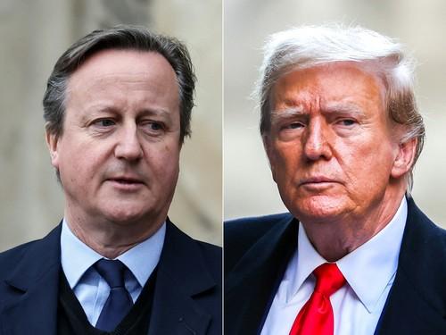 David Cameron și Donald Trump, Foto: CHARLY TRIBALLEAU / AFP / Profimedia