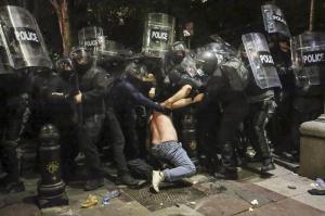 Violențe la protestele din Georgia, Foto: Zurab Tsertsvadze / AP / Profimedia