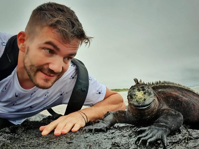 Alexandru Stermin, în Insulele Galapagos, Foto: Arhiva personală / Alexandru Stermin
