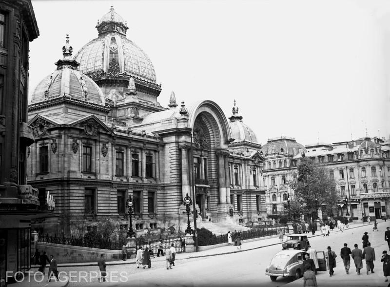 Cladirea CEC - Calea Victoriei - 1956, Foto: Agerpres