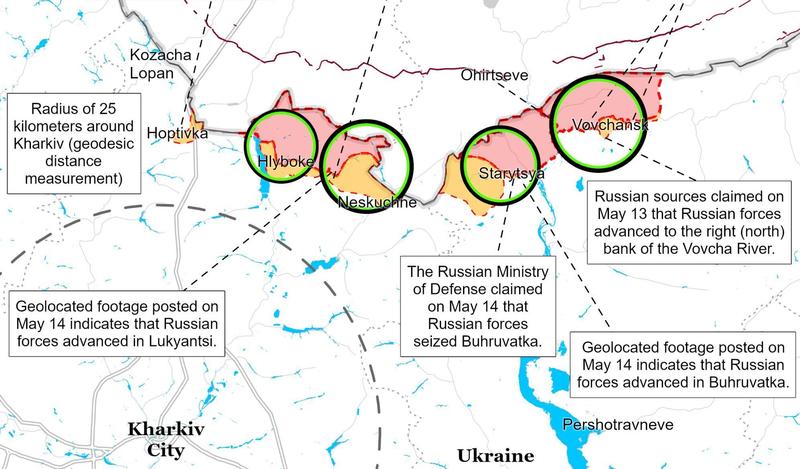 Harta confruntării în Harkov, Foto: Institutul pentru Studiul Războiului