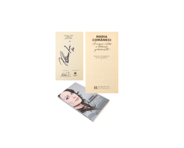 Nadia Comăneci, carte cu autograf, Foto: Artmark