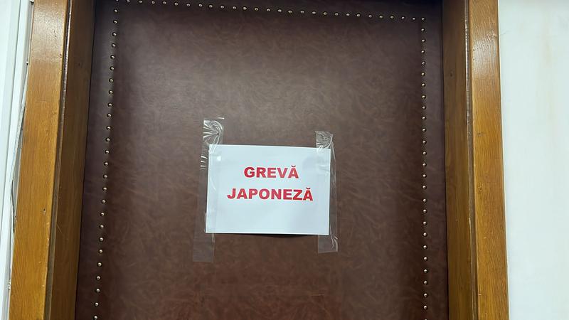 Protest la Palatul Victoria, Foto: Sindicatul angajaților din Guvern