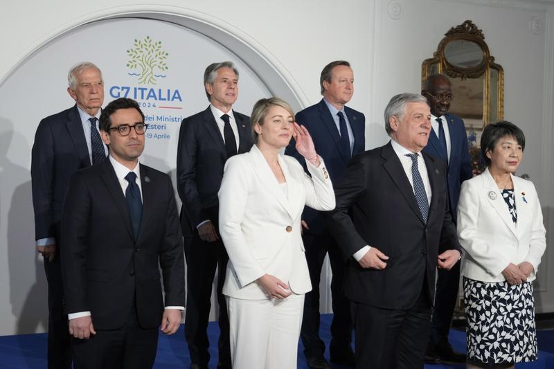 Ministrii de externe ai tarilor G7 la ultima reuniune a grupului, Foto: Gregorio Borgia / AP / Profimedia
