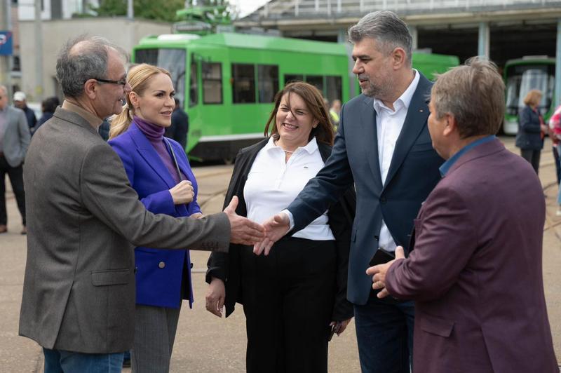 Ciolacu, Petrariu si Firea la STB, Foto: Facebook PSD