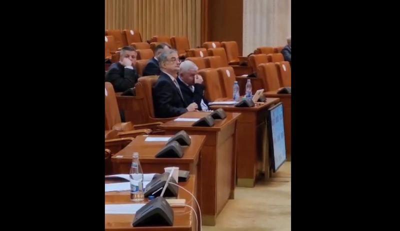 Florin Roman, în Parlament după altercația cu Dan Vîlceanu, Foto: Captură video