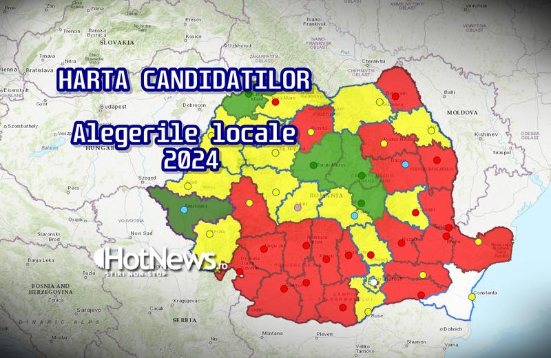 Harta candidatilor la alegerile locale 2024, Foto: Hotnews