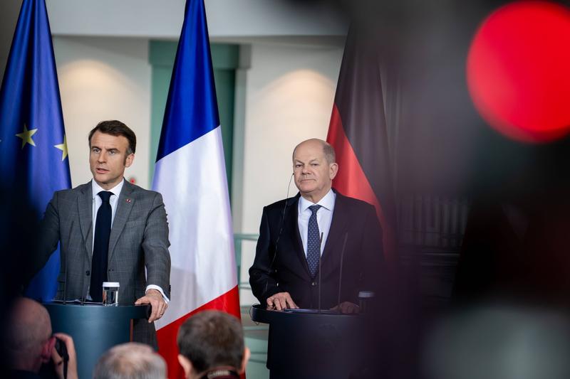 Emmanuel Macron și Olaf Scholz, Foto: IMAGO / imago stock&people / Profimedia