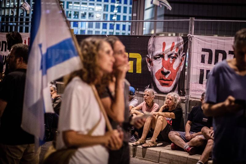 Protest antiguvernamental la Tel Aviv, 18 mai 2024, Foto: SOPA Images / Sipa Press / Profimedia