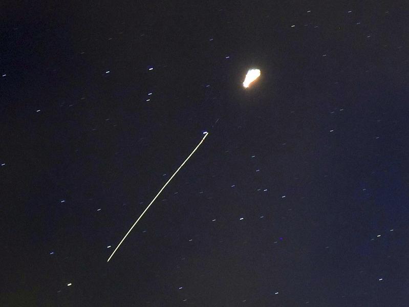 Momentul exploziei rachetei nord-coreene, Foto: Ichiro Ohara / AP / Profimedia