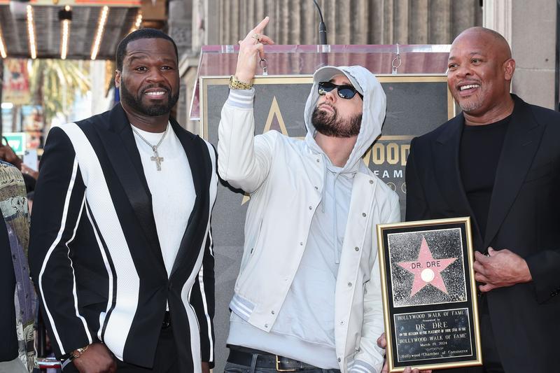 Eminem alaturi de Dr. Dre si 50 Cent, Foto: John Salangsang / Shutterstock Editorial / Profimedia