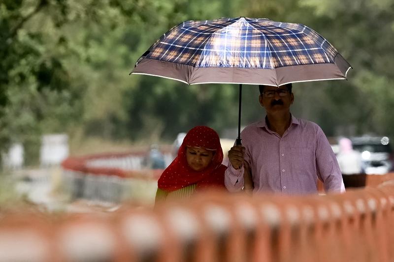 O după-amiază toridă de vară în New Delhi, pe 29 mai 2024, pe fondul valului de căldură care continuă în India., Foto: Arun SANKAR / AFP / Profimedia